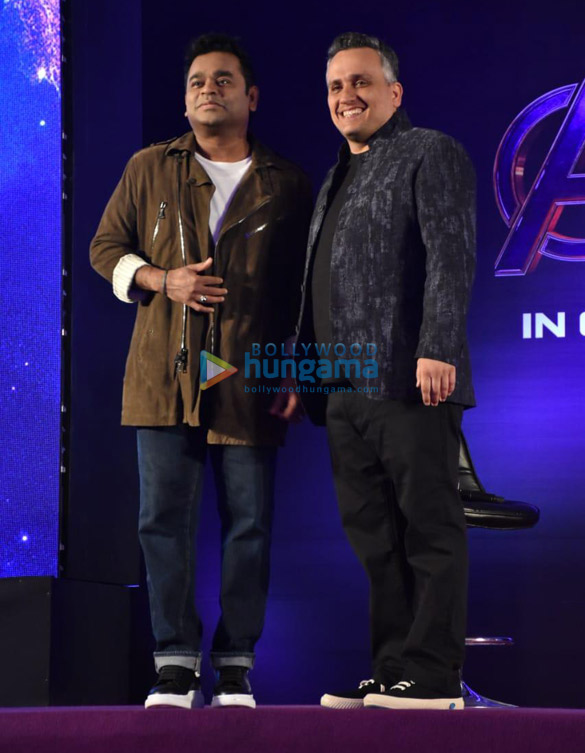 joe russo and ar rahman launch the marvel theme at the avengers endgame event 4