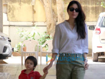 Kareena Kapoor Khan and Taimur Ali Khan snapped outside a school in Bandra