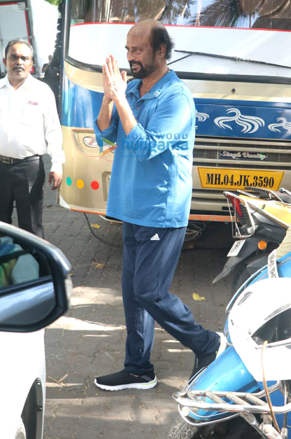 rajinikanth snapped during a shoot in bandra 1 2
