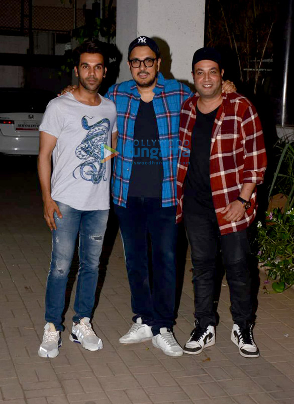 Rajkummar Rao, Dinesh Vijan and Varun Sharma spotted at Maddock Films’ office Rajkummar Rao, Dinesh Vijan and Varun Sharma spotted at Maddock Films’ office