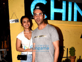 Rajkummar Rao and Patralekha spotted at Chin Chin Chu at Juhu