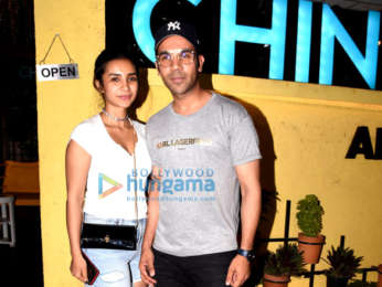 Rajkummar Rao and Patralekha spotted at Chin Chin Chu at Juhu