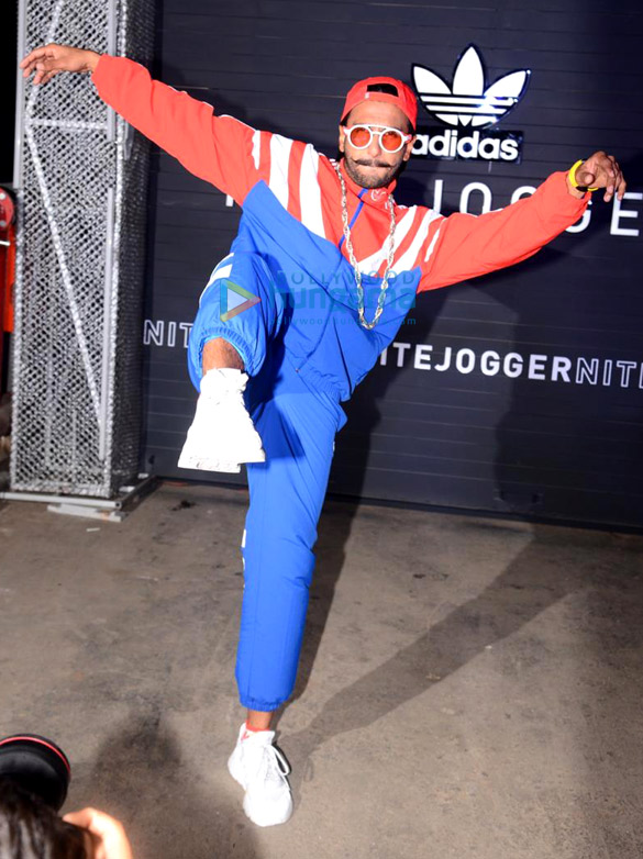 ranveer singh anusha dandekar and others snapped at the store launch of adidas nite jogger 4