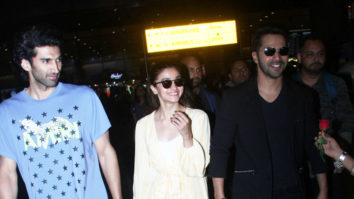 SPOTTED: Kalank Team at Mumbai Airport | Alia B, Varun D, Aditya R, Sonakshi S, Madhuri D