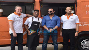 Saif Ali Khan snapped at Marriott on Wheels event