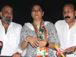 Sanjay Dutt and Priya Dutt snapped at Congress rally in Santacruz