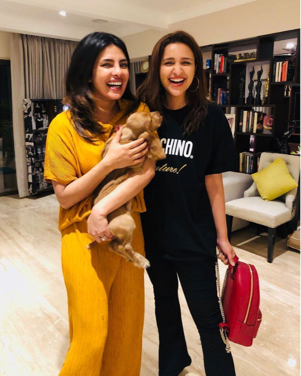 Sisters Priyanka Chopra and Parineeti Chopra reunite, introduce their new family member Sisters Priyanka Chopra and Parineeti Chopra reunite, introduce their new family member