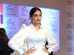 Sonam Kapoor Ahuja and Sania Mirza snapped attending the FICCI FLO event in Delhi