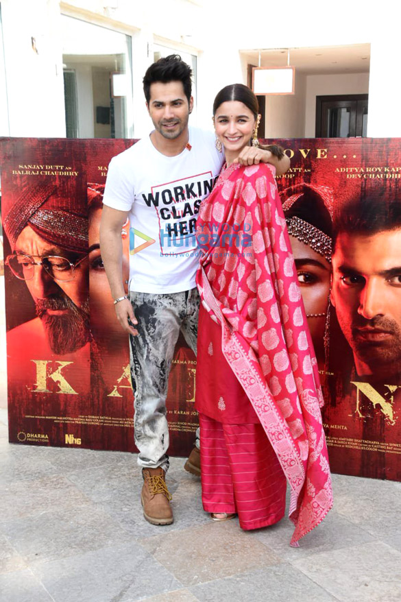 varun dhawan and alia bhatt snapped promoting their film kalank 2
