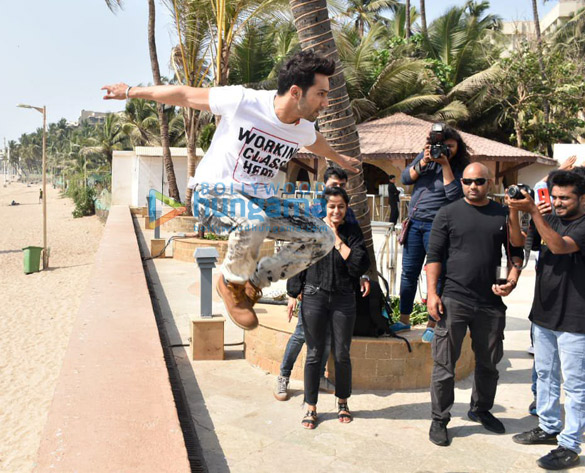 varun dhawan and alia bhatt snapped promoting their film kalank 4