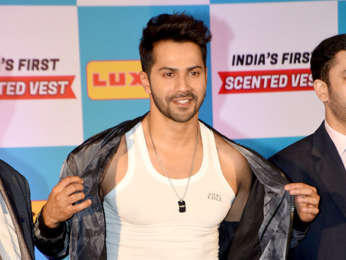 Varun Dhawan graces the launch of Lux Cozi Scented vests