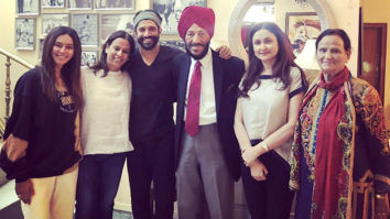 When Milkha called Milkha! Farhan Akhtar visits Milkha Singh in Chandigarh with girlfriend Shibani Dandekar