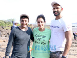 Photos: Afroz Shah and Dia Mirza snapped participating in a beach cleaning drive