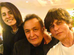 Ahead of his appearance on David Letterman’s show, Shah Rukh Khan pays a visit to Rishi Kapoor and Neetu Kapoor in New York