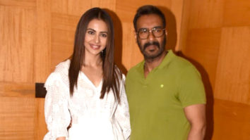 Ajay Devgn and Rakul Preet Singh grace the special screening of ‘De De Pyaar De’ at Sunny Super Sound in Juhu