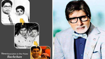 Amitabh Bachchan shares an UNMISSABLE throwback picture with Abhishek, Aaradhya and his dad