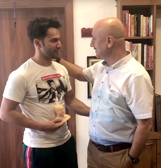Anupam Kher praises Varun Dhawan, says he's shown a great graft since his first film