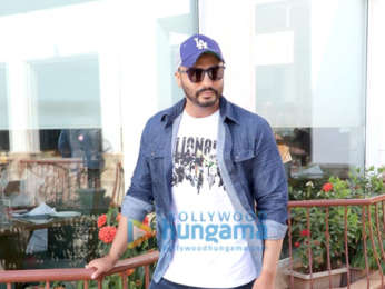 Arjun Kapoor snapped promoting his film India's Most Wanted