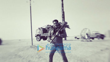 on the sets of the movie Bharat