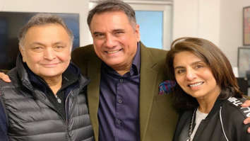 Boman Irani meets Rishi Kapoor and Neetu Kapoor in New York