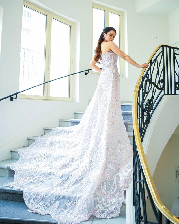 Cannes 2019 Day 2: Kangana Ranaut mesmerizes with an elegant princess style white gown 