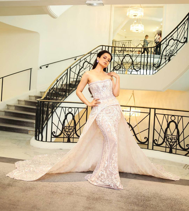 Cannes 2019 Day 2: Kangana Ranaut mesmerizes with an elegant princess style white gown 