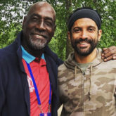 FANBOY ALERT! Farhan Akhtar strikes a pose with cricket legend, Sir Vivian Richards