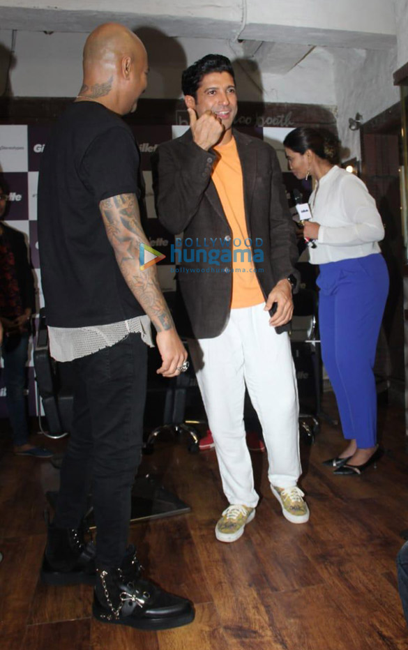 farhan akhtar and hakim aalim snapped attending the gillette event 2