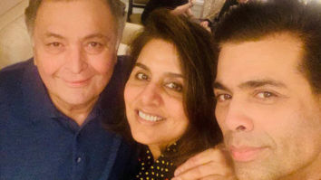 Karan Johar meets his FAVORITE couple of Indian cinema, Rishi and Neetu Kapoor, and their picture is all things love!