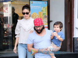 Kareena Kapoor Khan, Saif Ali Khan and Taimur Ali Khan spotted at Nature’s Basket in Bandra