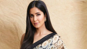 Katrina Kaif is bringing the summer vibes with a floral printed saree by Sabyasachi for Bharat promotions