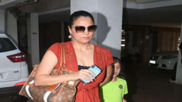 Lara Dutta snapped at a clinic in Bandra