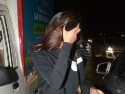 Nidhhi Agerwal spotted at a salon in Bandra