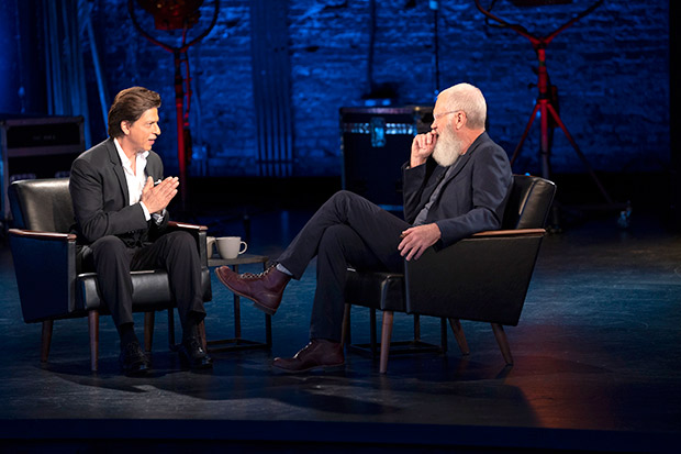 PHOTO: Shah Rukh Khan honoured to share his story with David Letterman PHOTO: Shah Rukh Khan honoured to share his story with David Letterman