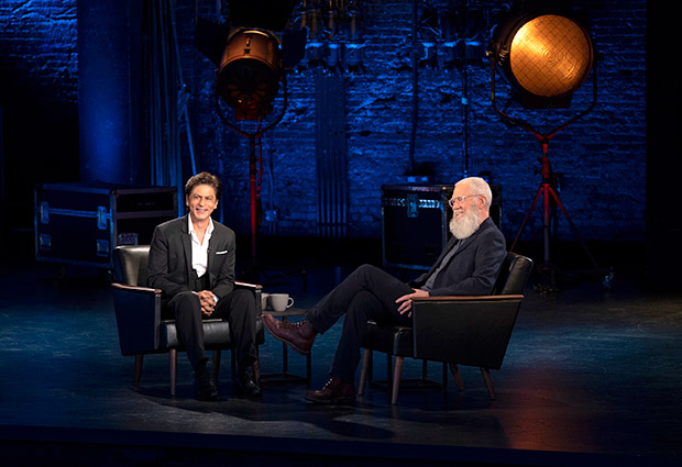 PHOTO: Shah Rukh Khan honoured to share his story with David Letterman PHOTO: Shah Rukh Khan honoured to share his story with David Letterman
