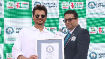 Photo: Anil Kapoor receives Guinness World Record certificate on behalf of Ariel India