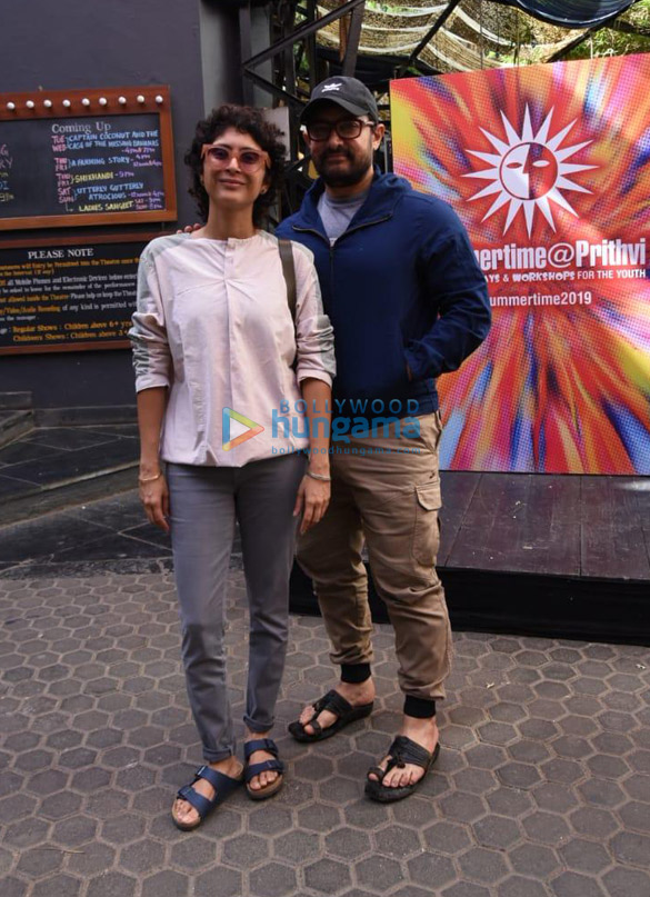 Photos: Aamir Khan and Kiran Rao snapped attending a play at Prithvi theatre