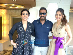 Photos: Ajay Devgn, Rakul Preet Singh and Tabu snapped during De De Pyaar De promotions