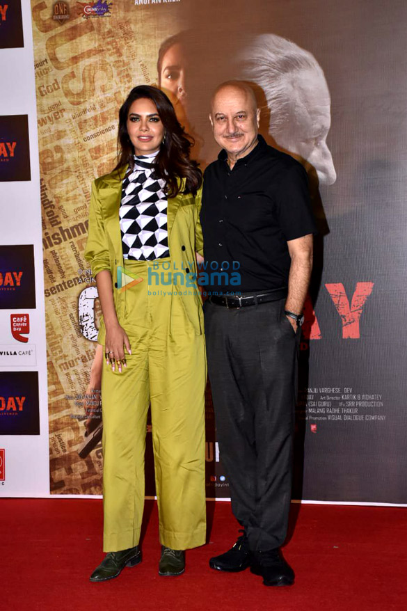 photos esha gupta and anupam kher snapped at one day justice delivered trailer launch 1 2