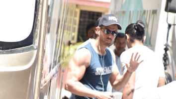 Photos: Hrithik Roshan spotted shooting for an ad in Bandra