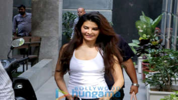 Photos: Jacqueline Fernandez spotted at Mukesh Chabbra’s office in Juhu