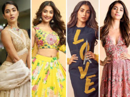 Pick your favorite look on Pooja Hegde from the promotions of Maharshi