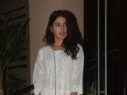 Rhea Chakraborty snapped at Sushant Singh Rajput’s residence