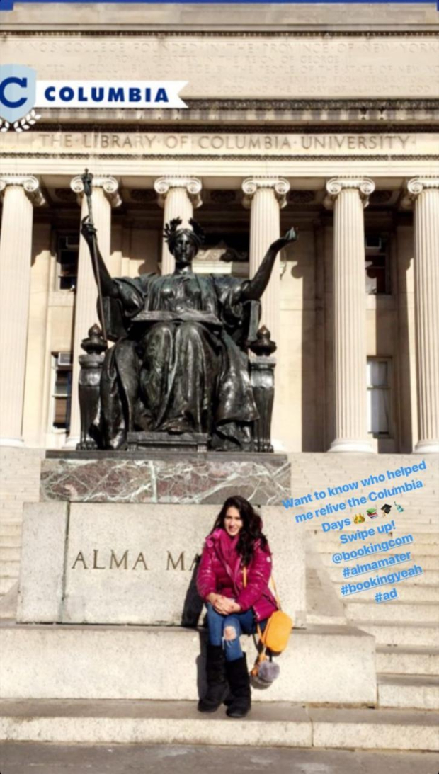 Sara Ali Khan shares a throwback picture from her Alma Mater