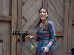 Sara Ali Khan snapped at a friend’s place in Versova