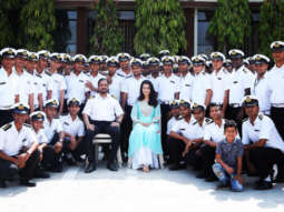 Shraddha Kapoor shares some quality time with budding Navy officers during Saaho shoot