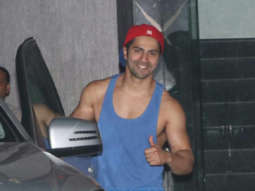 Varun Dhawan spotted at the gym