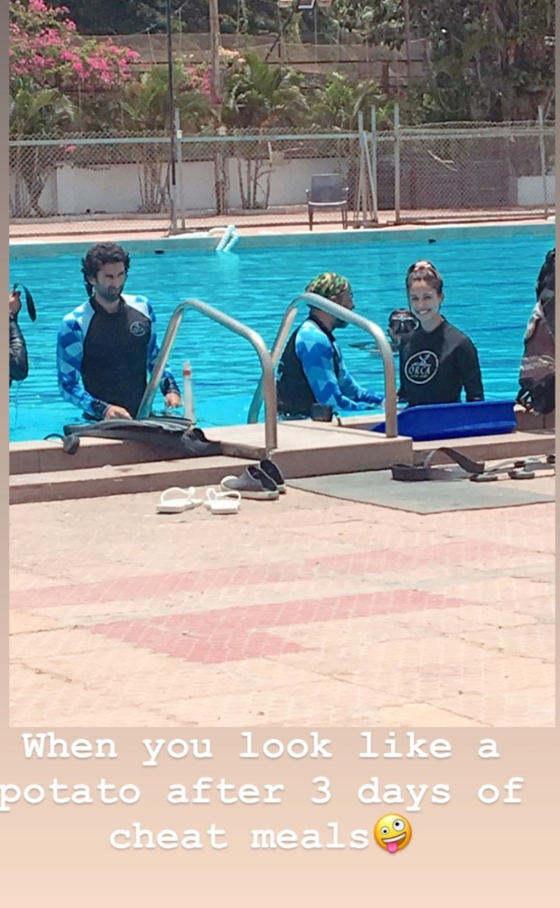 WATCH: Malang stars Disha Patani and Aditya Roy Kapur train in swimming pool
