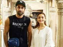 Brahmastra: Alia Bhatt and `Ranbir Kapoor pose together in a temple in Varanasi (see pics)