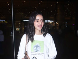 Ananya Panday spotted at Mumbai Airport returning from Bhopal trip